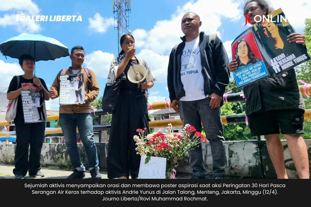 Foto: Kawal Kasus Andrie Yunus, Koalisi Sipil Napak Tilas Rute Penguntitan 3