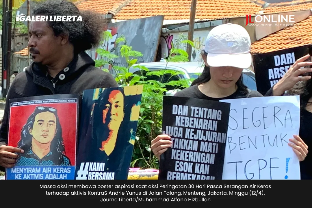 Foto: Kawal Kasus Andrie Yunus, Koalisi Sipil Napak Tilas Rute Penguntitan 5