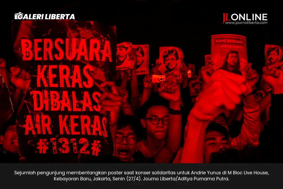 Foto: Aksi Solidaritas Andrie Yunus, Publik Desak Kasus Tuntas 1